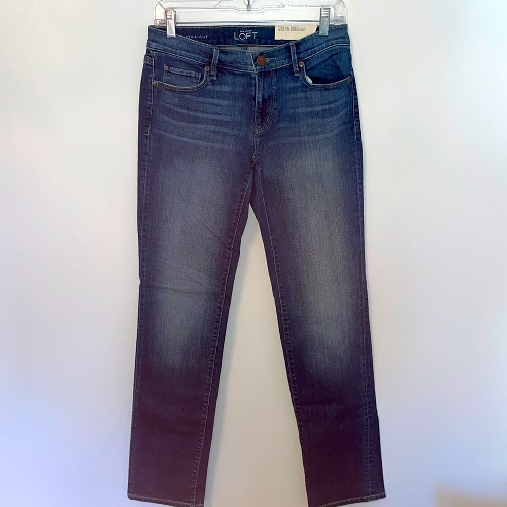 NWT!! LOFT Women’s Modern Straight Jeans - 28/6